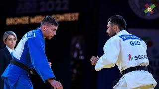 Vazha Margvelashvili vs Denis Vieru  Bronze 66 World Judo Championships Tashkent 2022 [upl. by Rachelle130]