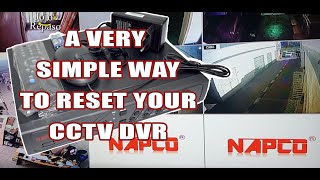 HOW TO FACTORY RESET DVR CCTV [upl. by Maice]