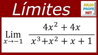 LÍMITES ALGEBRAICOS  Ejercicio 5 [upl. by Diskson870]