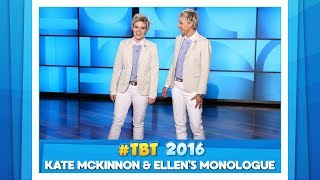 TBT to Ellen amp Kate McKinnons Monologue [upl. by Isleen]