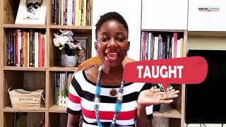 THOUGHT VS TAUGHT CAN YOU TELL THE DIFFERENCE ENGLISH PRONUNCIATION amp VOCABULARY [upl. by Sellers]