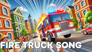 Fire Truck Song  Fun Firefighter Song for Kids  Nursery Rhymes [upl. by Zetra573]