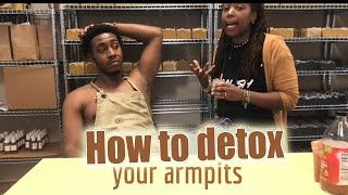 How to DETOX your armpits with BENTONITE CLAY and the Benefits [upl. by Aizirk]