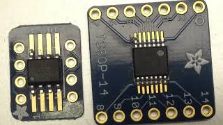 SMD Reflow Soldering SOIC8 amp TSSOP14 Breakout Board [upl. by Boigie571]