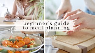 MEAL PLANNING for Beginners  6 Easy Steps [upl. by Jotham38]