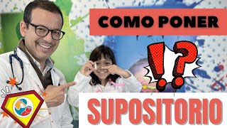 Como poner un supositorio Te sorprenderás que lo haces mal [upl. by Pomfret941]