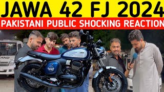 NEW JAWA FJ 2024 I JAWA42 BIKE I LAUNCH PAKISTANI PUBLIC REACTION [upl. by Koffler]