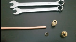 How to insert Compression Fittings on Copper Tube [upl. by Knoll]