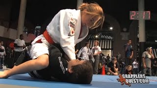 Girl vs Boy SUBMISSION  Bianca LeBosnoyani vs Anthony Garcia Grapplers Quest Las Vegas 2011 [upl. by Arimat]