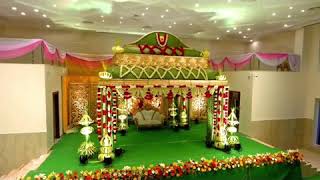 Wedding Stage Decoration  Pelli Mandapam  Hyderabad [upl. by Gwyn]