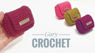 كروشيه محفظه مربعه الشكل من بواقي الخيوط crochet wallet [upl. by Copland]