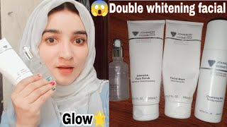 Double Whitening Facial Johnson whitening facial Review [upl. by Bryan637]