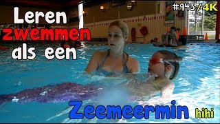 LEREN ZWEMMEN als een ZEEMEERMIN in het FORUM KWADRAAT samen met MAMA 943 [upl. by Glanti294]