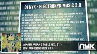 MANN MERA  TABLE NO 21   DJ NYK  PROGRESSIVE HOUSE MIX [upl. by Nnyroc156]