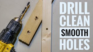 How To Drill Clean Holes In Wood  Two Minute Tuesday [upl. by Aroled]