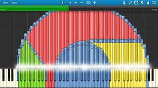 GOOGLE CHROME Synthesia MIDI Art [upl. by Miyasawa]