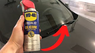 Clean Wiper Blades with WD40  No More Squeaks [upl. by Esela]