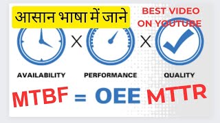 MTBF MTTR AVAILABILITYPERFORMANCERELIABILITYOEEPLANTCEMENT [upl. by Elspeth]