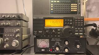 Manx Radio 1368 kHz Douglas Isle of Man copied S9 with Icom ICR75 [upl. by Elrod]