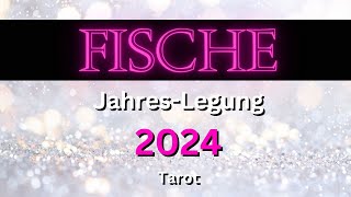 FISCHE 2024 ♓️🤩 quotOH MEIN GOTT BESTE JAHRESLEGUNGquot Fische 2024 Jahreslegung Tarot [upl. by Illene]