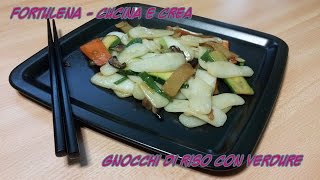 Gnocchi di riso con verdure Ricetta  Recipe Rice dumplings with vegetables [upl. by Alita8]