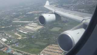 Cathay Pacific Bangkok to Hong Kong Business Class A340300 HD [upl. by Calva823]