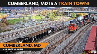 Cumberland South Maryland USA  Virtual Railfan LIVE [upl. by Siriso804]