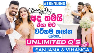 SANJANA amp VIHANGA WEDDING DAY  UNLIMITED QS WITH SANJANA amp VIHANGA  SATH TV [upl. by Odlopoel832]