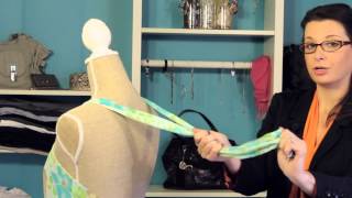 How to Tie a Halter Bow  Fashion Rescue [upl. by Venita]