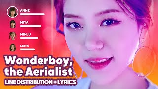 GWSN  Wonderboy the Aerialist Line Distribution  Lyrics Karaoke PATREON REQUESTED [upl. by Tobe]