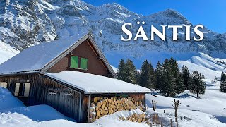 Säntis Switzerland 4K  Heavy Snowfall in the Swiss Alps  A Fairytale Winter Wonderland ❄️ [upl. by Nmutua434]