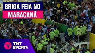 CONFUSÃO ABSURDA NA TORCIDA REVEJA A BRIGA GENERALIZADA NO MARACANÃ ANTES DE BRASIL X ARGENTINA [upl. by Aicittel173]