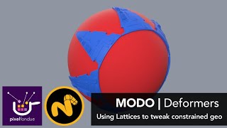 MODO  Deformers  Using Lattices to Tweak Constrained Geo [upl. by Piggy786]