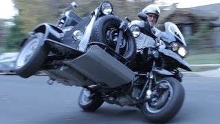 Custom OffRoad BMW R1150GS Adventure Sidecar Built By Boxer Metal GoPro Hero 3 [upl. by Hailat]