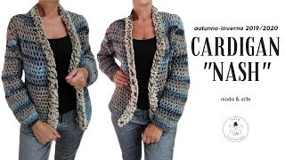 TUTORIAL Cardigan quotNashquot cardigan top dwn lafatatuttofarequot [upl. by Anaib]