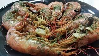 Gambones al horno receta fácil ¡y descubre como los pelo [upl. by Hadleigh]