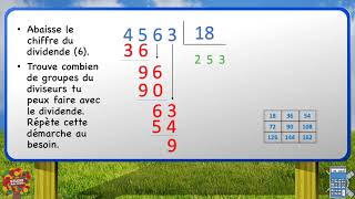 À vos calculs Division dun nombre naturel avec un reste en décimales [upl. by Nnairda]