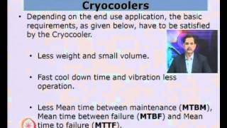 Mod01 Lec26 Cryocoolers [upl. by Josselyn231]