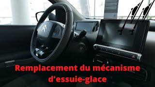 Remplacement mécanisme dessuie glace Citroën C3 Picasso [upl. by Elatia]