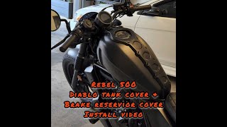 Honda Rebel KSPEED Diablo tank cover Genuine KSpeed  7W3KD TWEAKED [upl. by Grewitz]