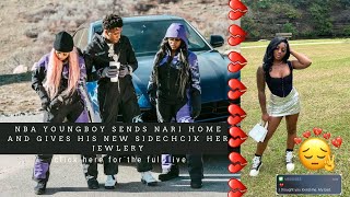 NBA YOUNGBOY’S SIDECHICK NARI GOES OFF ON LIVE AFTER YB GIVES HER JEWELRY TO HIS NEW ELLE [upl. by Mikeb343]