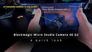 Newest Addition to the Studio  The Blackmagic Micro Studio Camera 4K G2 [upl. by Nolyag]