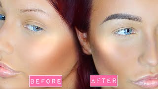 HOW TO Mimic real browhairs  brows with makeup MY Full Brow Routine [upl. by Anyahs]