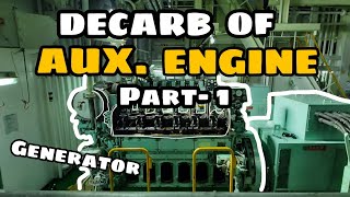 Decarbonization of Auxiliary Engine  Generator  YANMAR 6EY18ALW  SEA LEGEND [upl. by Jaenicke]