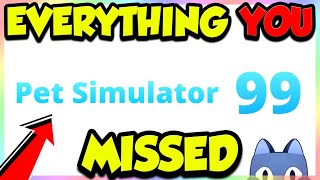 Pet Simulator 99 Trailer  Everything YOU Missed FULL BREAKDOWN Roblox [upl. by Gerc742]