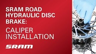 SRAM Road Hydraulic Disc Caliper Installation [upl. by Odnuges559]