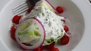 Blue Cheese Dressing  How to Make the Best Creamy Blue Cheese Dressing [upl. by Nosae]