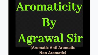 Aromatic Anti Aromatic and Non Aromatic compounds Best video [upl. by Aphra]