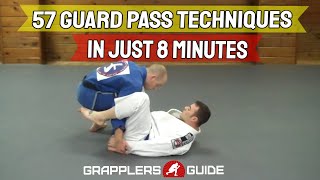 57 BJJ Guard Passing Techniques in Just 8 Minutes  Jason Scully [upl. by Menzies850]