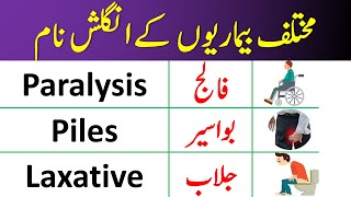 Diseases Names List in English with Urdu Meanings  Ailments Vocabulary in Urdu [upl. by Cart873]